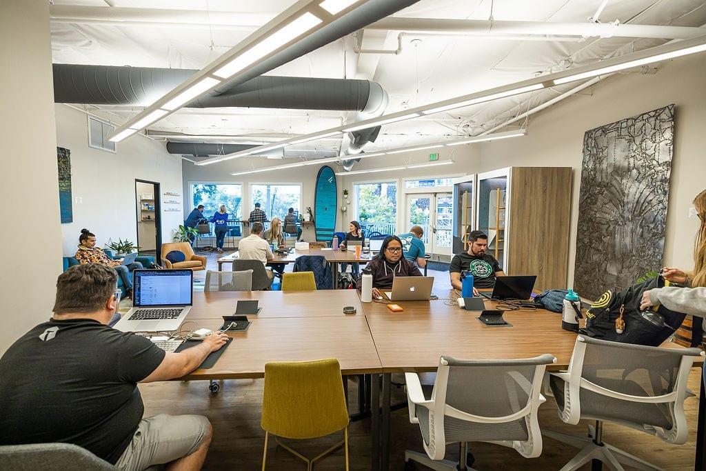 Granite City Workspaces coworking floor, Historic Folsom CA